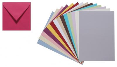 G.LALO  25 Enveloppes Doubl&eacute;es Verg&eacute; 165x165mm Gomm&eacute;es Ivoire