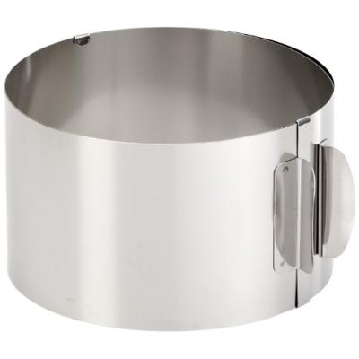 GEFU Cercle &agrave; g&acirc;teau 10 cm TONDO  Acier inoxydable Argent