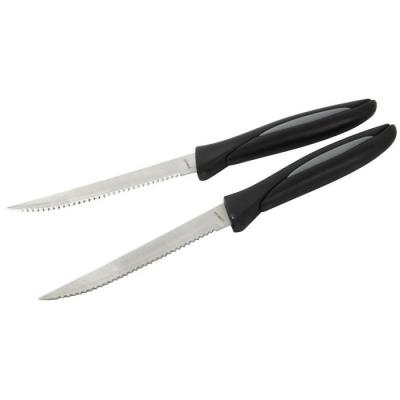 GENERIQUE Gimel lot de 6 couteaux a steak chic 23 cm noir 510199