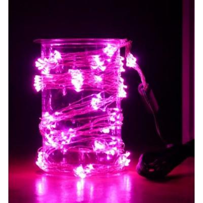 FEERIC LIGHTS & CHRISTMAS Guirlande copper cascade 700 LED roses