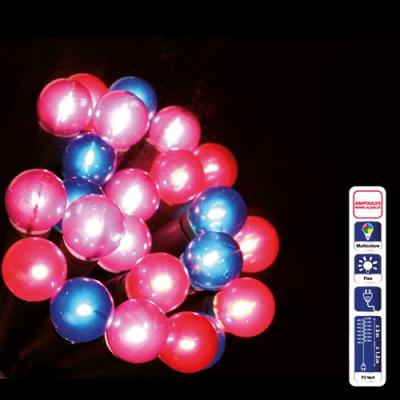 JARDIDECO Guirlande De No&euml;l Lumineuse Perles - 50 Led - Multicolore