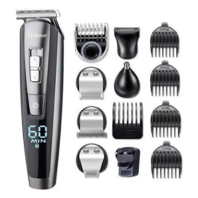 HATTERKER HATTEKER Tondeuse &agrave; barbe Tondeuse &agrave; cheveux T&ecirc;te Nez Oreille Tondeuse &agrave; cheveux &Eacute;tanche Sans fil 