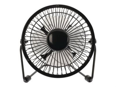 HQ  - Ventilateur - plateau de table - 10 cm - m&eacute;tal noir 