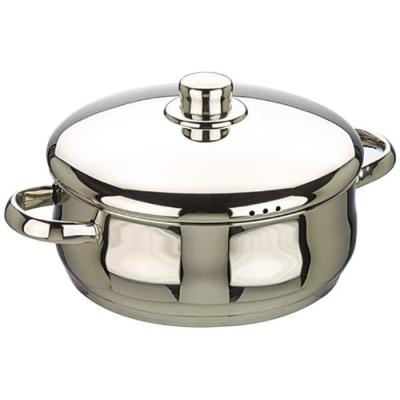 IBILI  662018 Oslo Faitout Bomb&eacute; avec couvercle Inox 18 cm