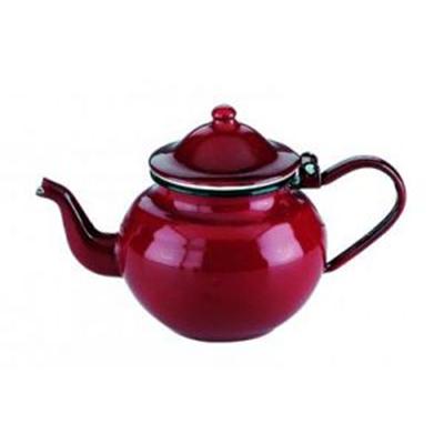 IBILI  910350 Th&eacute;i&egrave;re en acier &eacute;maill&eacute; vitifi&eacute;e Rouge 0,5 l