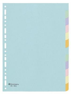 EXACOMPTA  Intercalaires Carte 180g Forever 6 Positions Format &Eacute;colier 17x22cm