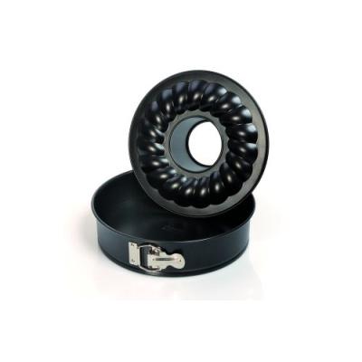 KAISER Moule &agrave; manqu&eacute; - 2 fonds - D: 28 cm - noir