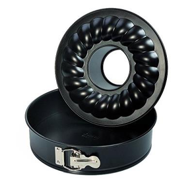 KAISER - moule &agrave; manqu&eacute; - 2 fonds - d: 26 cm - noir 