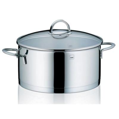 KELA Faitout Cailin en inox 18/10 ; 24x11.5 cm (&Oslash;xH); argent&eacute;; rond(e)