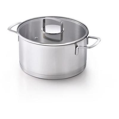 KITCHEN FUN  by Beka Mambo Faitout, Acier Inoxydable, Gris, 24 cm, 34 x 25 x 16,50 cm