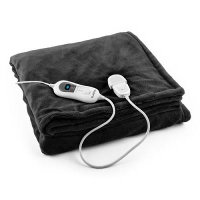KLARSTEIN  dr. Watson xl couverture chauffante - 120w180x130cm - micro peluche - noir