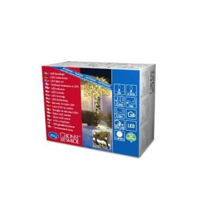 KONSTSMIDE  3609-110 Guirlande 20 Micro LED Blanc Chaud + C&acirc;ble Noir 24 V