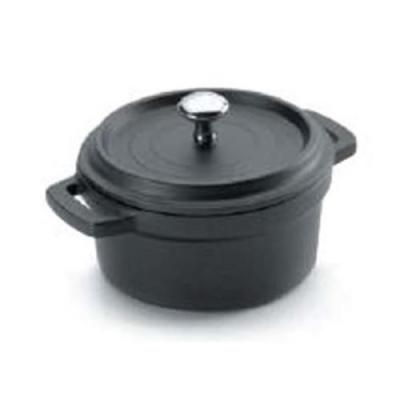 LACOR  25915 Faitout avec Couvercle Rond Aluminium Fondu Noir 14 cm