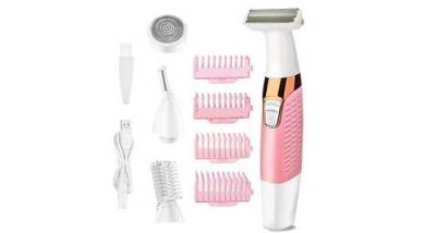 CHRONUS Lady shaver, rasoir &eacute;lectrique pour femme bikini tondeuse &eacute;pilateur facial pour femme femme rasoir &eacute;lectrique (rouge)