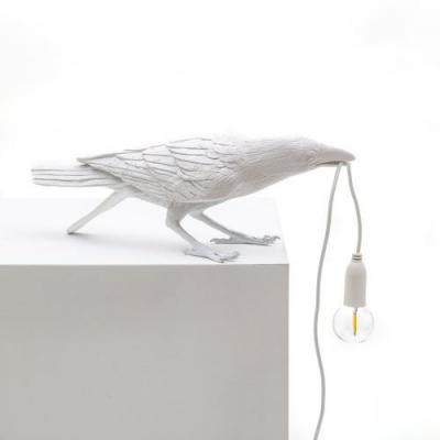 SELETTI Bird Lamp Playing Lampe de table Blanc - 