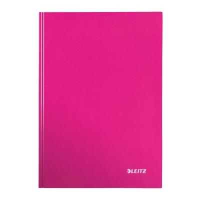 LEITZ  wow cahier broch&eacute; 80 pages format a4 petits carreaux rose brillant 46261023 