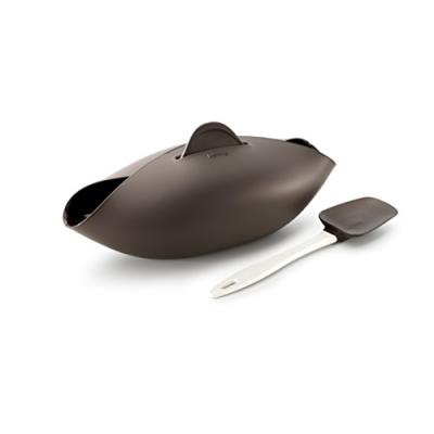 LEKUE L&eacute;ku&eacute; - Ensemble de Cuisson Pain Silicone, Marron, 13 x 28 x 23 cm