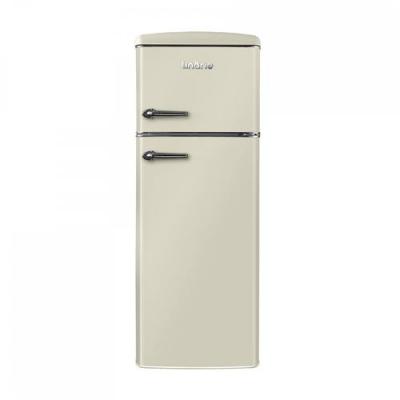  R&eacute;frig&eacute;rateur cong&eacute;lateur 2 portes retro Arzy LJDD206CREAM 206 Litres cr&egrave;me