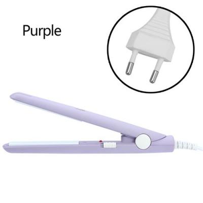 GENERIQUE Lisseur 2 en 1 Mini fer &agrave; lisser en c&eacute;ramique plaque de tourmaline Violet 