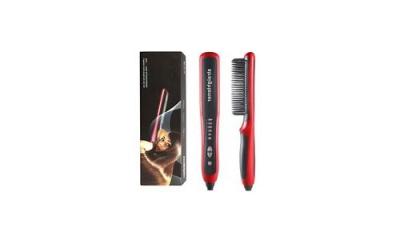 GENERIQUE Lisseur &agrave; barbe pour hommes lisseur &agrave; cheveux en c&eacute;ramique peigne &agrave; lisser multifonctionnel pour fer &agrave; friser 