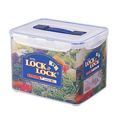 LOCK&LOCK Bo&icirc;te rectangulaire avec poign&eacute;e 10 L Lock and Lock
