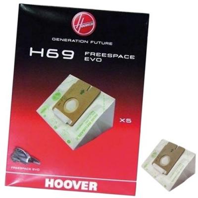 HOOVER  35601053 sacs d'aspirateur de poussi&egrave;re ( H69 ) - pack de 5