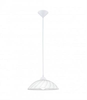 GENERIQUE Luminaire suspension VETRO 1 ampoule blanc Diam&egrave;tre 35 Cm
