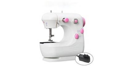 GENERIQUE Machine &agrave; coudre &eacute;lectrique blanc portable avec p&eacute;dale avec tableau d'extension de la machine 