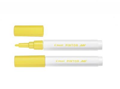 PILOT  Marqueur peinture PINTOR, pointe fine, Jaune - Lot de 5