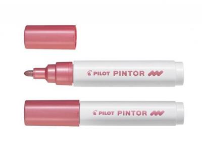 PLOT Pilot Marqueur &Agrave; Pigment Pintor, Medium, Rose M&eacute;tallique