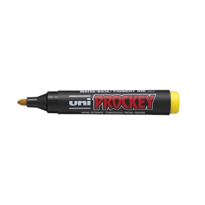 UNI BALL Marqueur PROCKEY PM122 Pte conique moyenne 1,8 - 2,2mm Jaune 