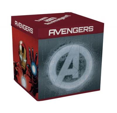 MARVEL Room Studio The Avengers - Pouf Cube De Rangement