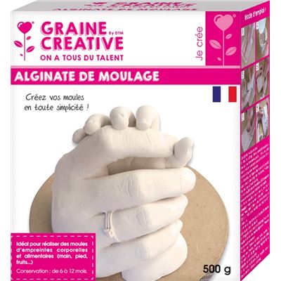 GRAINECREA Masse de moulage alginate pour empreinte 500 g - graine cr&eacute;ative
