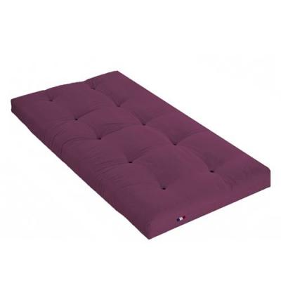 TERRE DE NUIT Matelas futon 90x190 cm  soutien souple epaisseur 13 cm housse de matelas 