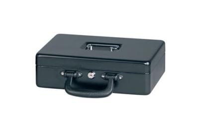 MAUL  - coffret caisse avec monnayeur, noir dimensions (l)360 x (p)265 x (h)112 mm en acier laqu&eacute;, serrure de s&eacute;curit&eacute; &agrave; cylindr 