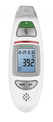 MEDISANA TM 750 Thermom&egrave;tre &agrave; infrarouge B&eacute;b&eacute; Etanche Num&eacute;rique - Thermom&egrave;tre frontal Professionel pour B&eacute;b&eacute; Enfant Adulte, Avec Avertissement de