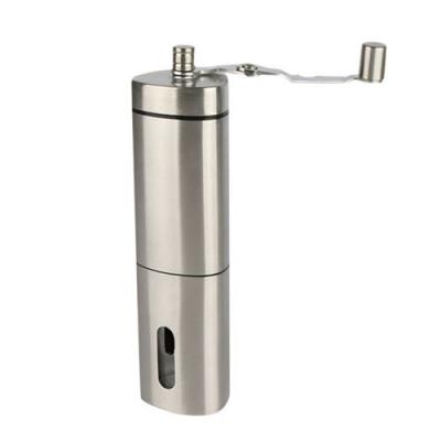  Moulin &agrave; caf&eacute; manuel en acier inoxydable capacit&eacute; 40g -argent 