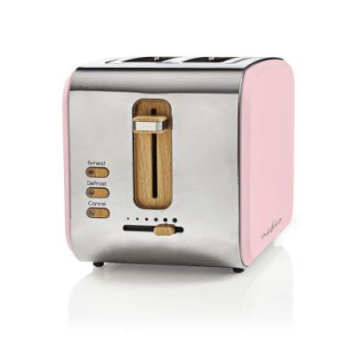NEDIS grille-pain  soft-touch rose 