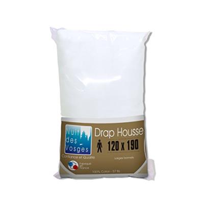 GENERIQUE Nuit des vosges 2094473 cotoval drap housse uni coton blanc 120 x 190 cm