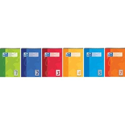 OXFORD  bloc scolaire a5 avec en-t&acute;te en spirale, linature 1 100050384