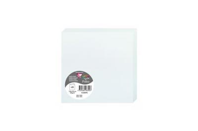 POLLEN BY CLAIREFONTAINE Clairefontaine Paquet de 25 cartes pli&eacute;es Pollen 135x135mm 210g/m&sup2; - Bleu - Lot de 2