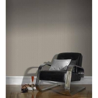 ATYLIA Papier Peint Design Saliz Taupe Mati&egrave;re Papier Couleur Taupe