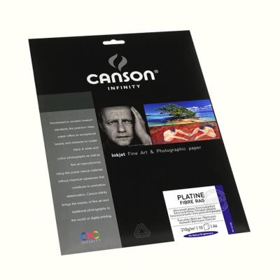 CANSON  Papier Photo Infinity Platine Fibre Rag A4 310g 10 Feuilles