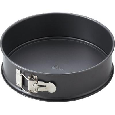 PATISSE  2902 moule &agrave; manqu&eacute;charni&egrave;re antiadh&eacute;sif acier rev&ecirc;tu gris anthracite 16 cm 