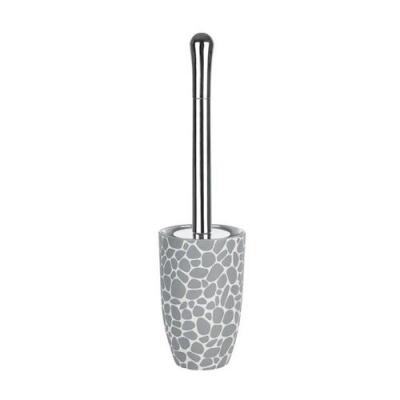 GENERIQUE PEBBLE Porte balai WC - 40x10,5x10,5cm - Gris et Blanc