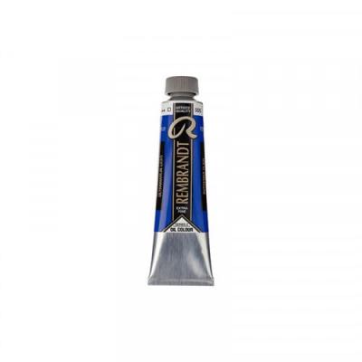 Peinture &agrave; l'huile extra-fine en tube outremer clair 40ml - Rembrandt