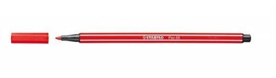 STABILO  Lot de 3 Feutres de Dessin PEN 68 Pointe Moyenne 1 mm Carmin
