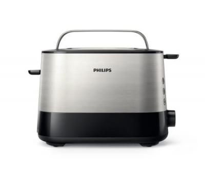 PHILIPS  hd2637 90 grille-pain avec fente large m&eacute;tal noir 950 w