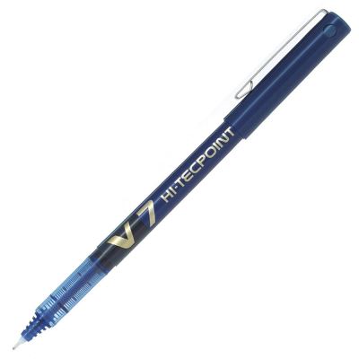 PILOT  V7 Hi-Tecpoint - Stylo Roller Pointe Aiguille - Encre Liquide Bleue