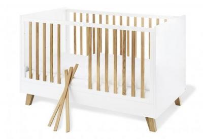 PINOLINO  Ensemble lit b&eacute;b&eacute; commode &agrave; langer Pan bois 70x140 cm